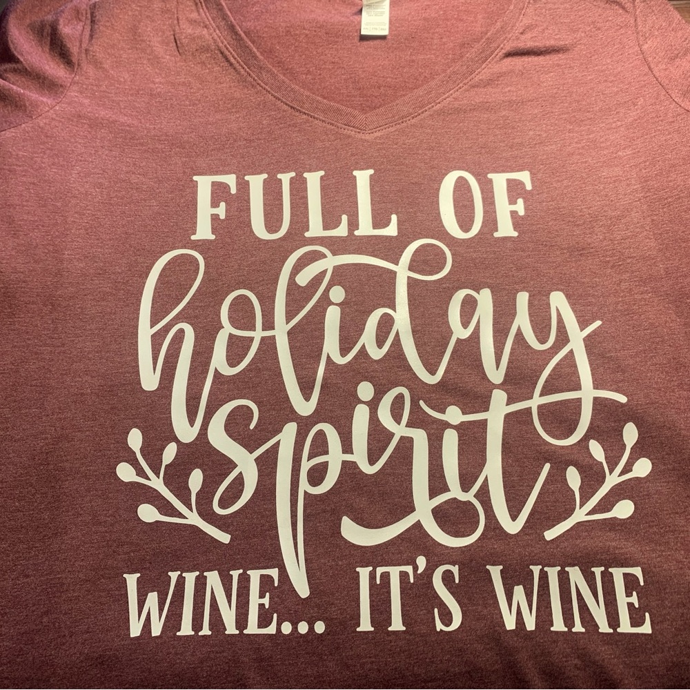 Holiday Spirit….Wine Shirt